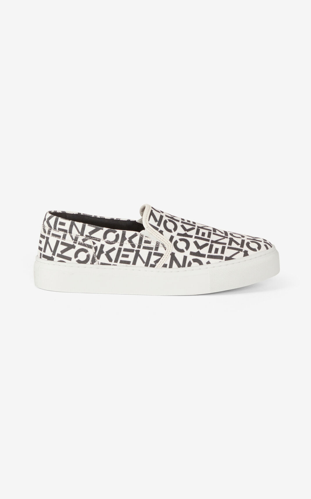 Kenzo K Skate Monogram laceless Tenisice Ženske - Sive - Hrvatska LBYMGK352